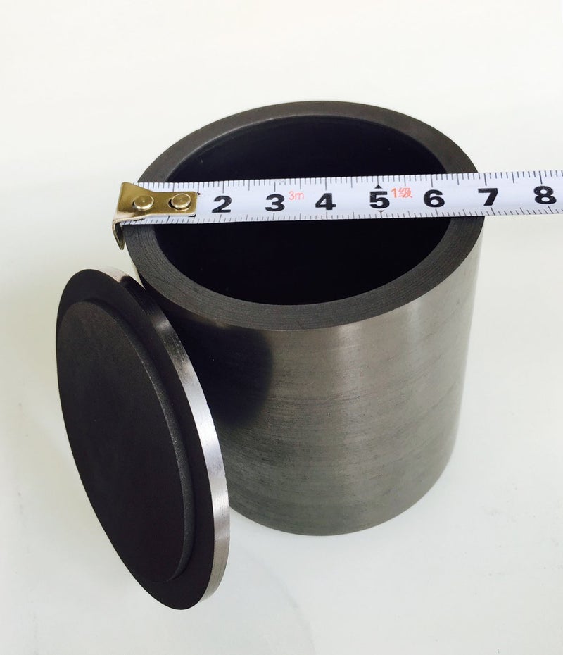 OTOOLWORLD Smelting Lab Graphite Crucible with Cover Lab Supply 70MM X 70MM - Image 2