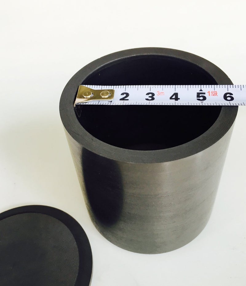 OTOOLWORLD Smelting Lab Graphite Crucible with Cover Lab Supply 70MM X 70MM - Image 3