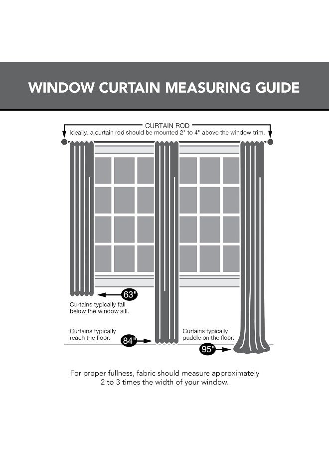 No. 918 No 918 Erica Crushed Sheer Voile Rod Pocket Curtain Panel 51 x 95 White - Image 5