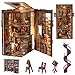 CCCDF مجموعة مكتبة CCCDF Book Nook - مجموعة دمى مصغرة - لغز خشبي ثلاثي الأبعاد - حامل كتب مع ضوء LED للبالغين والمراهقين - مكتبة الدير - Image 2