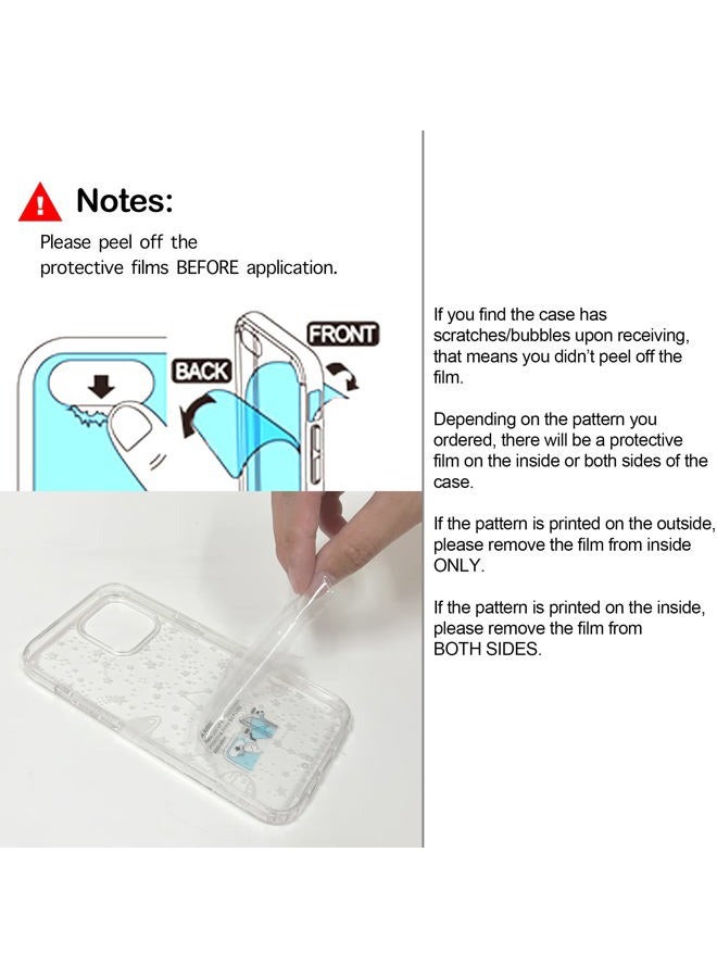 RANZ Compatible with iPhone 13 Pro Max Case, Anti-Scratch Shockproof Series Clear Hard PC+ TPU Bumper Protective Cover Case for iPhone 13 Pro Max (6.7") - White Flower - Image 2