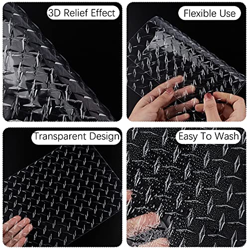 Ocmoiy 6 Pack Fondant Texture Mats Tire Tread Track Wood Grain Fondant Molds for Clay, Chocolate, Fondant Embossed Cake Decoration Mold - Image 3