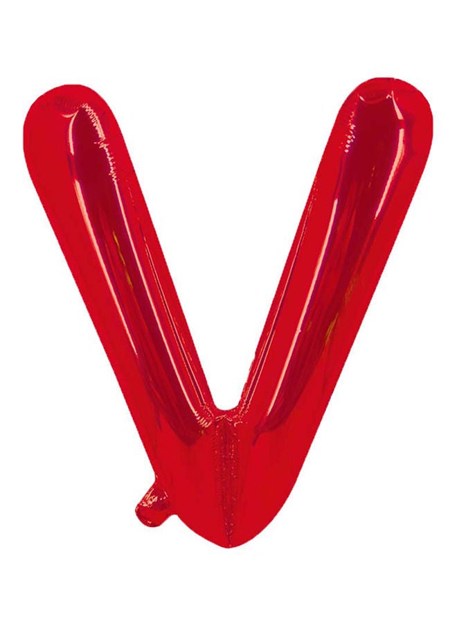 NIBEMINENT V Letter Decorative Foil Balloon 16inch