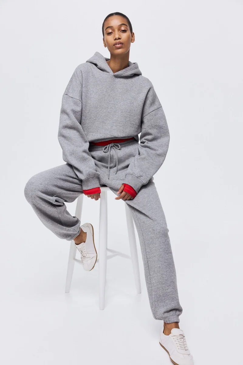 اتش اند ام بنطلون رياضي من مزيج القطن