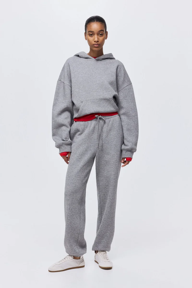 اتش اند ام بنطلون رياضي من مزيج القطن