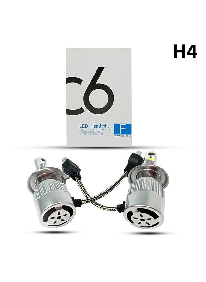 C6 - C6 H4 Car LED Headlight Bulb All In One Plug and Play Head Light LED Conversion Kit - Image 1