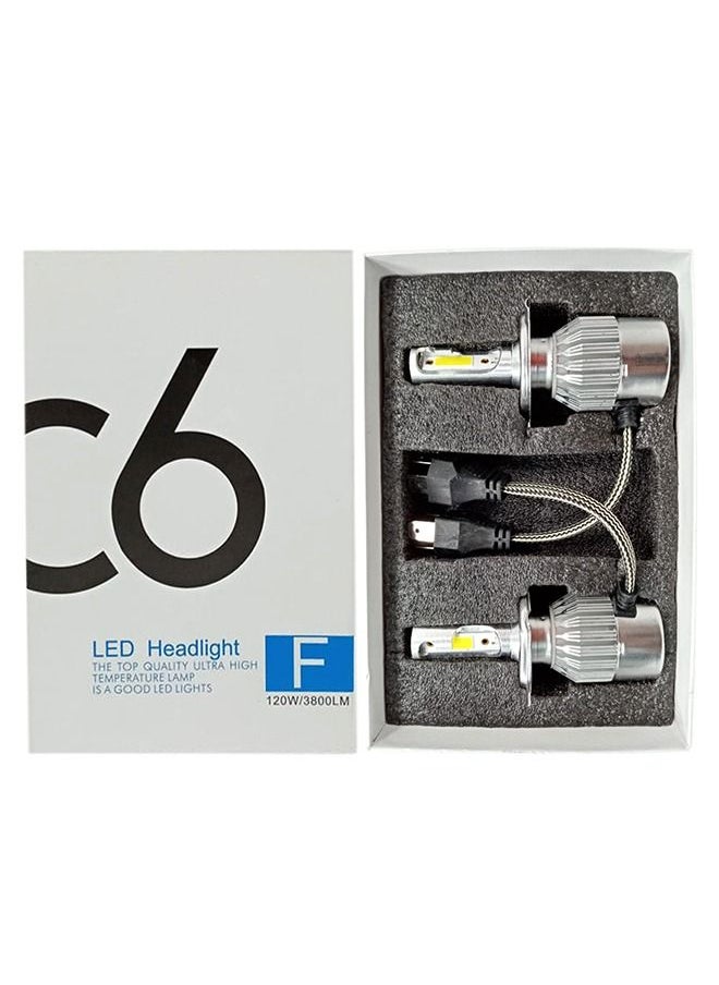 C6 - C6 H4 Car LED Headlight Bulb All In One Plug and Play Head Light LED Conversion Kit - Image 1