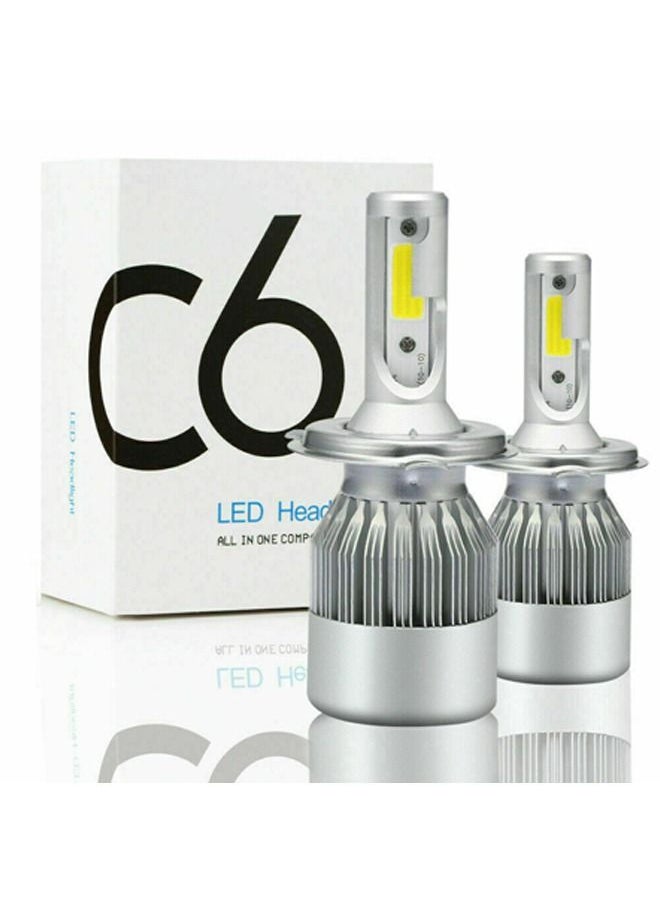 C6 - C6 H4 Car LED Headlight Bulb All In One Plug and Play Head Light LED Conversion Kit - Image 1