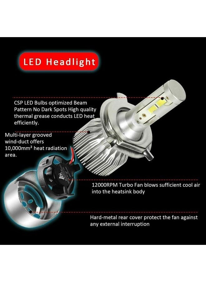 C6 - C6 H4 Car LED Headlight Bulb All In One Plug and Play Head Light LED Conversion Kit - Image 1