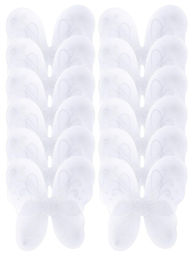 Flahard 12 Pack Girls Fairy Wings Bulk Butterfly Wings Butterfly Angel Costume Wing for Kids Cosplay (Color Set 3) - Image 1