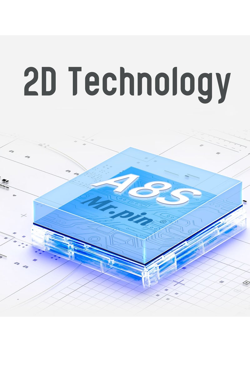 Mr.Pin Original Dermapen Mr.Pin A8S Plus - Wireless with 22 Pieces Replacement Cartridges in Different Sizes - for Skin and Hair Care - Image 3
