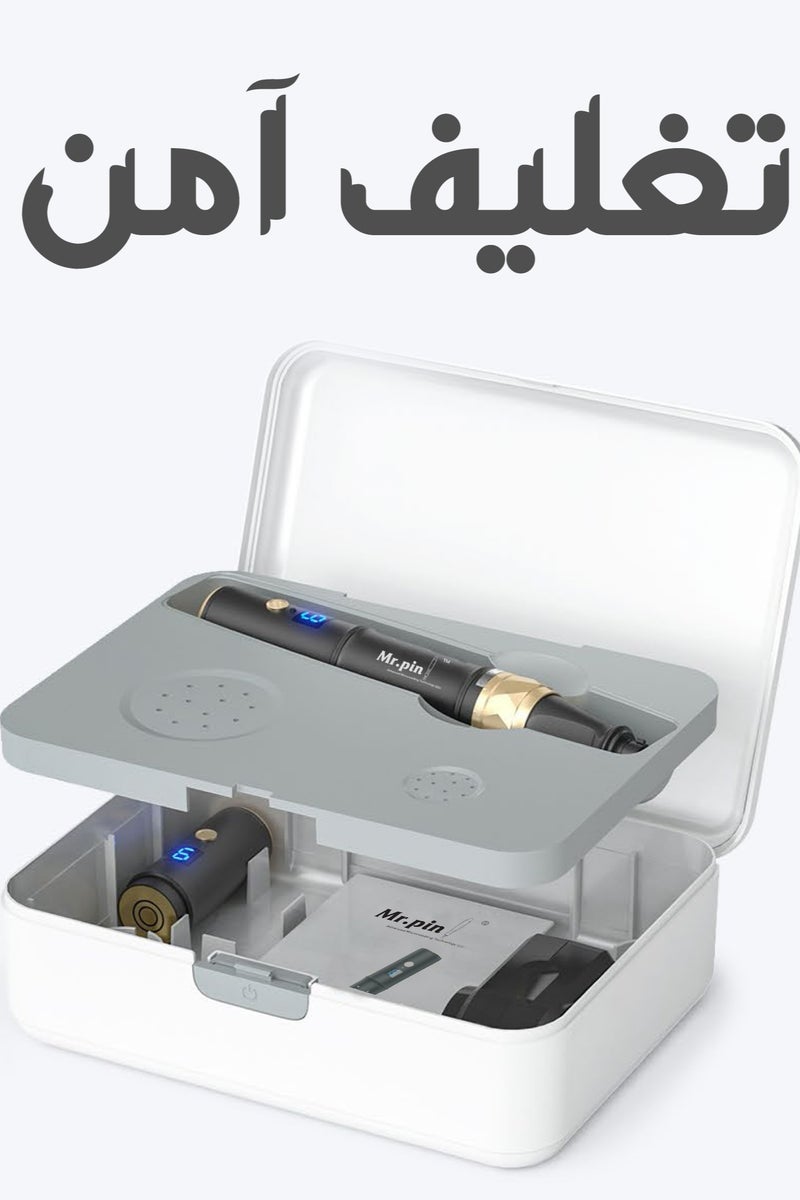 Mr.Pin Original Dermapen Mr.Pin A8S Plus - Wireless with 22 Pieces Replacement Cartridges in Different Sizes - for Skin and Hair Care - Image 5