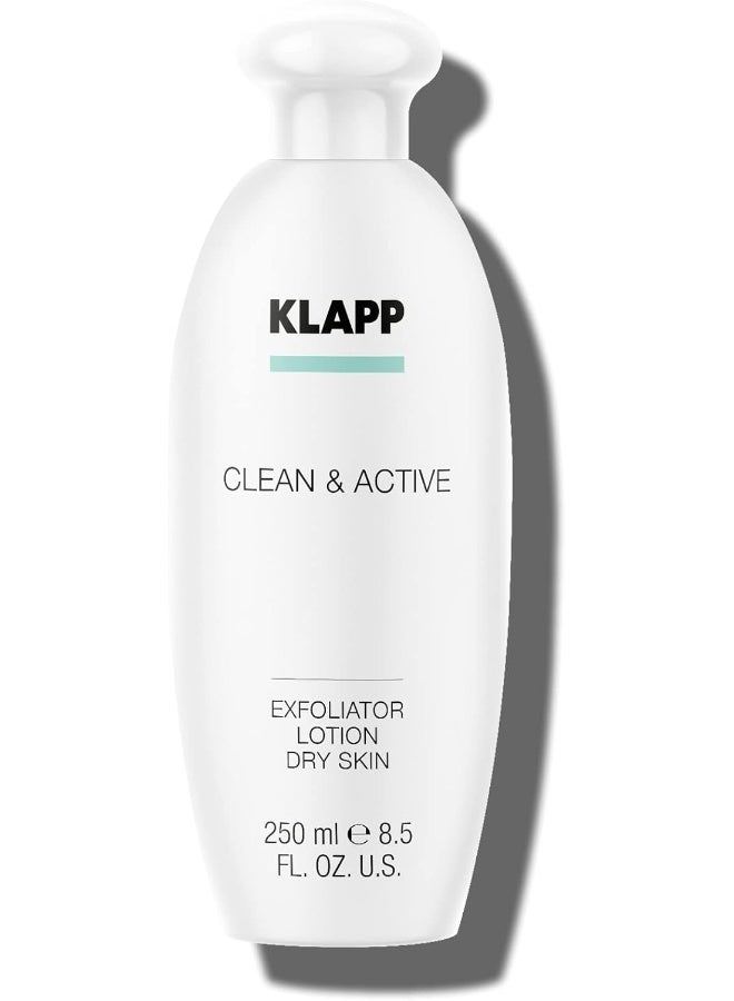 KLAPP Cosmetics Clean & Active Exfoliator Lotion Dry Skin 250 ml - Image 1