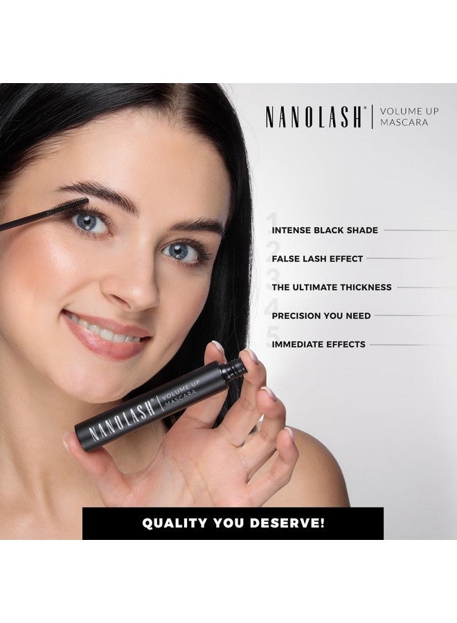 Nanolash Volume Up Mascara 10 ml - thickening mascara, effect of full and thick eyelashes, increasing volume, volumizing mascara, black mascara - Image 4