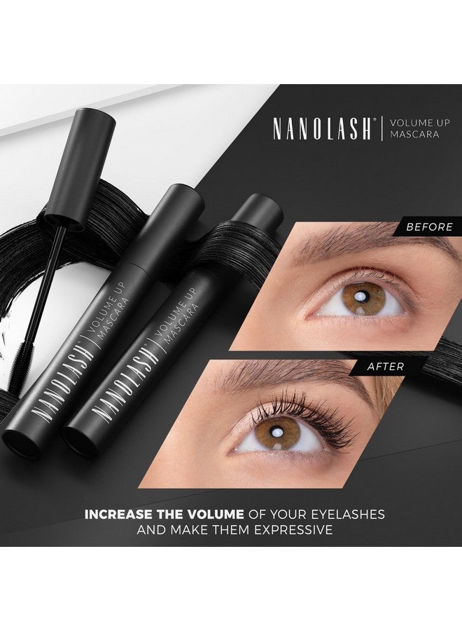 Nanolash Volume Up Mascara 10 ml - thickening mascara, effect of full and thick eyelashes, increasing volume, volumizing mascara, black mascara - Image 2