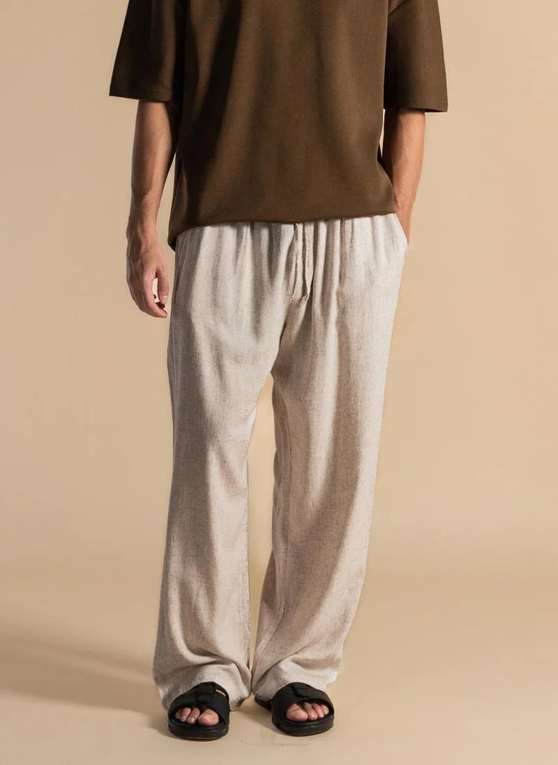 شايبس LINEN RELAXED-FIT COMFORT TROUSERS