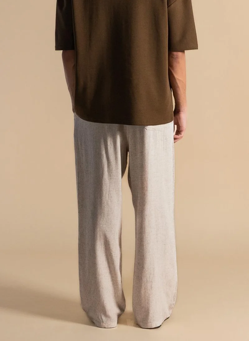 SHAPES LINEN RELAXED-FIT COMFORT TROUSERS