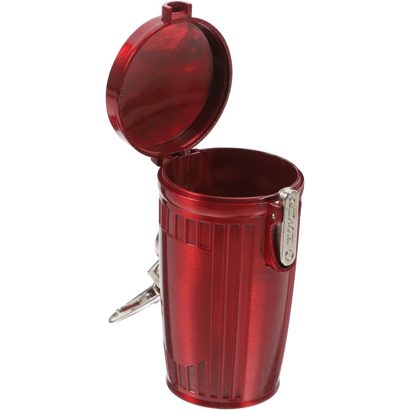Portable Ashtray Keychain With Lid Mini Trash Can For Outdoor Travel Camping Smokers - Image 2