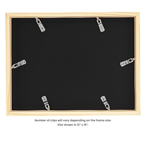 Ambiance Framing Ambiance Gallery Wood 1.5" Deep Picture Frames - 9x12" Black Wood Frame, Shatter-Resistant Acrylic Glazing & MDF Backing, Horizontal or Vertical Wall Display - Image 4
