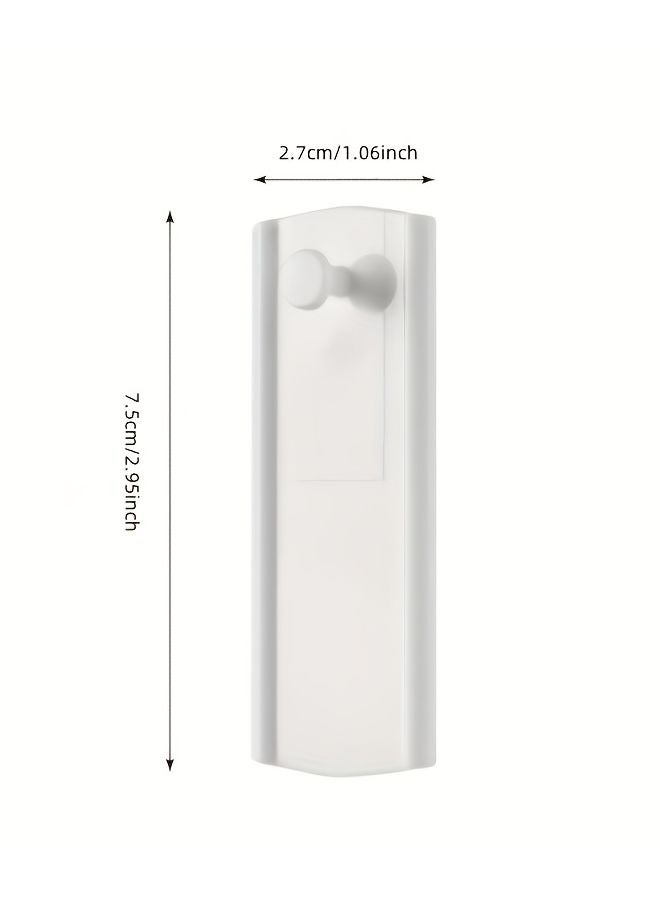 8pcs White Serrated Photo Frame Hangers Tool Free Wall Hooks 4lb Capacity - Image 3