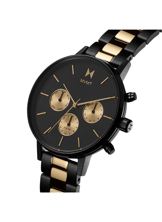 MVMT ROUND ANALOG WOMEN'S BLACK CASE WATCH - 28000344-D - Image 3