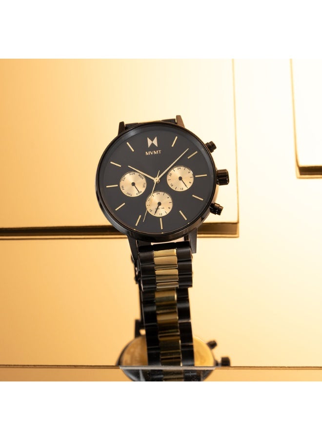 MVMT ROUND ANALOG WOMEN'S BLACK CASE WATCH - 28000344-D - Image 5