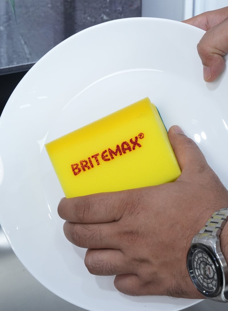 Homeway BRITEMAX PRINTING GRIP SPONGE SCRUBBERS 3PCS - Image 4