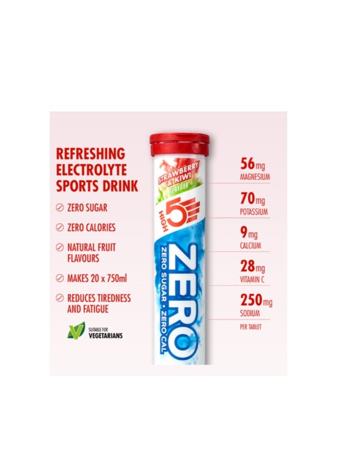 HIGH5 Zero 1x20 Tabs Pink Strawberry & Kiwi - Image 2