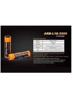 fenix FENIX ARB-L18-3500 RECHARGEABLE 18650 BATTERY  - Image 4