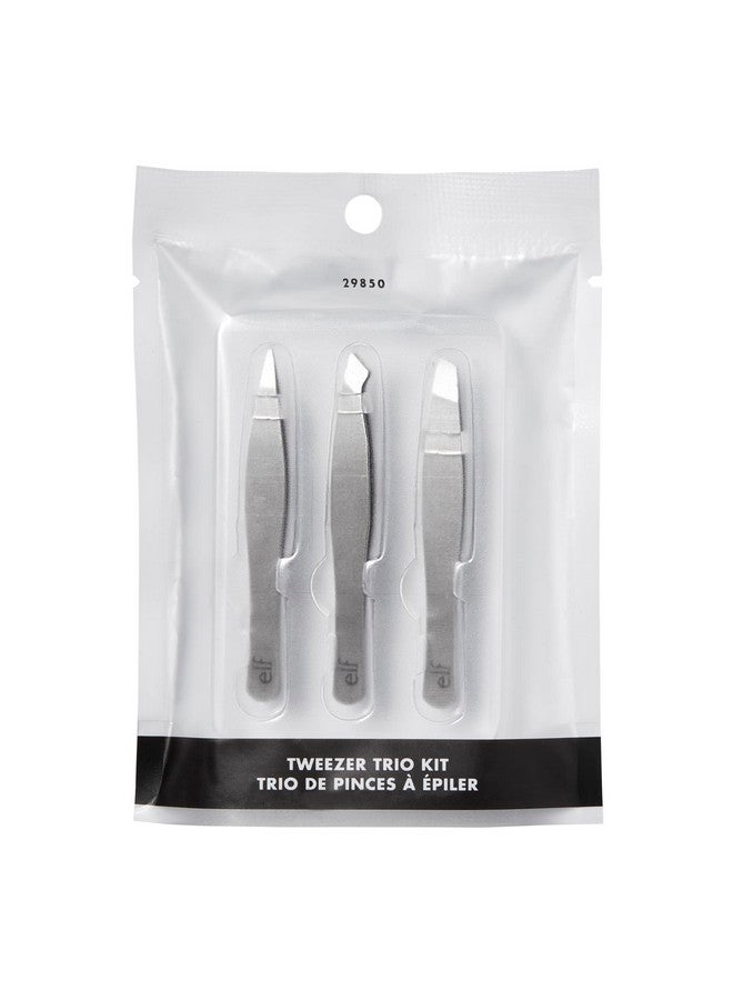 إلف مجموعة الملقط الثلاثية، ثلاثة ملاقط حواجب صغيرة لتشكيل الحواجب وتحديدها وتهذيبها، رائعة لوضع اللمسات النهائية أثناء التنقل، نباتية ولم يتم الإساءة إلى الحيوانات لتصنيعها - Image 2