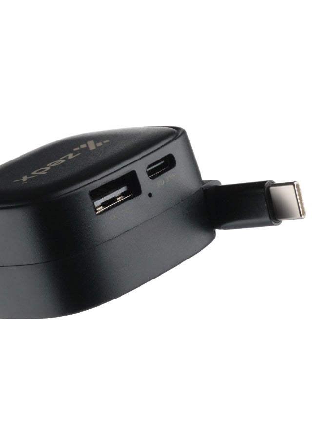 زيدكس شاحن سيارة ZEDX CR200 بقوة 90 واط مع PD – شحن سريع USB-C و USB-A، كابل قابل للسحب، آمن وفعال - Image 4