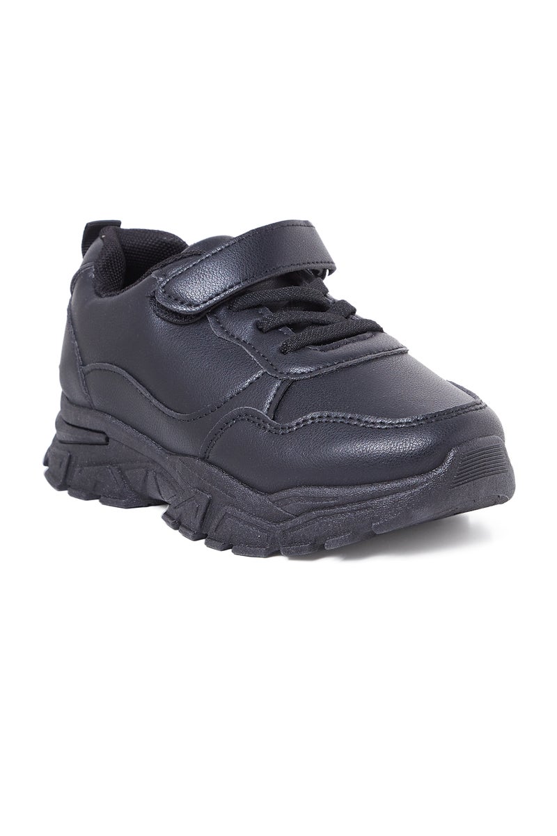 Geoomnii School Shoes Pre-Teen Boys Black - Image 1