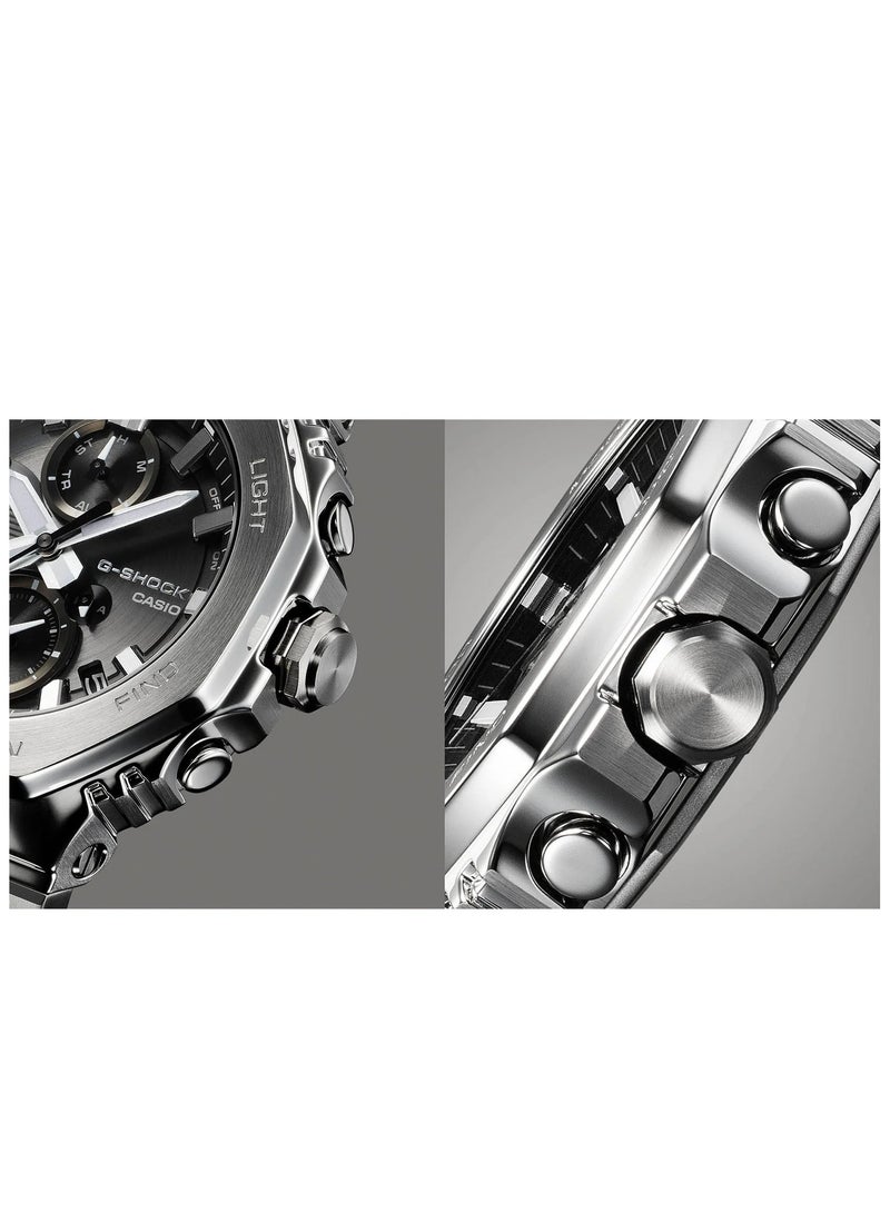 جي شوك ساعة جي-شوك ​​للرجال كرونوغراف تناظرية متينة تعمل بالطاقة الشمسية وقابلة للربط بالهاتف الذكي - GMC-B2100D-1ADR - Image 3