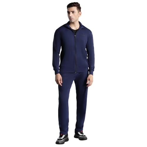 hummel Promo Men's All weather Regular Fit Track Suit with Zipper and Pockets Comfortable Breathable Stretchable Soft Fabric For Everyday Use Ideal for Gym Training or Running Loungwear - Image 1