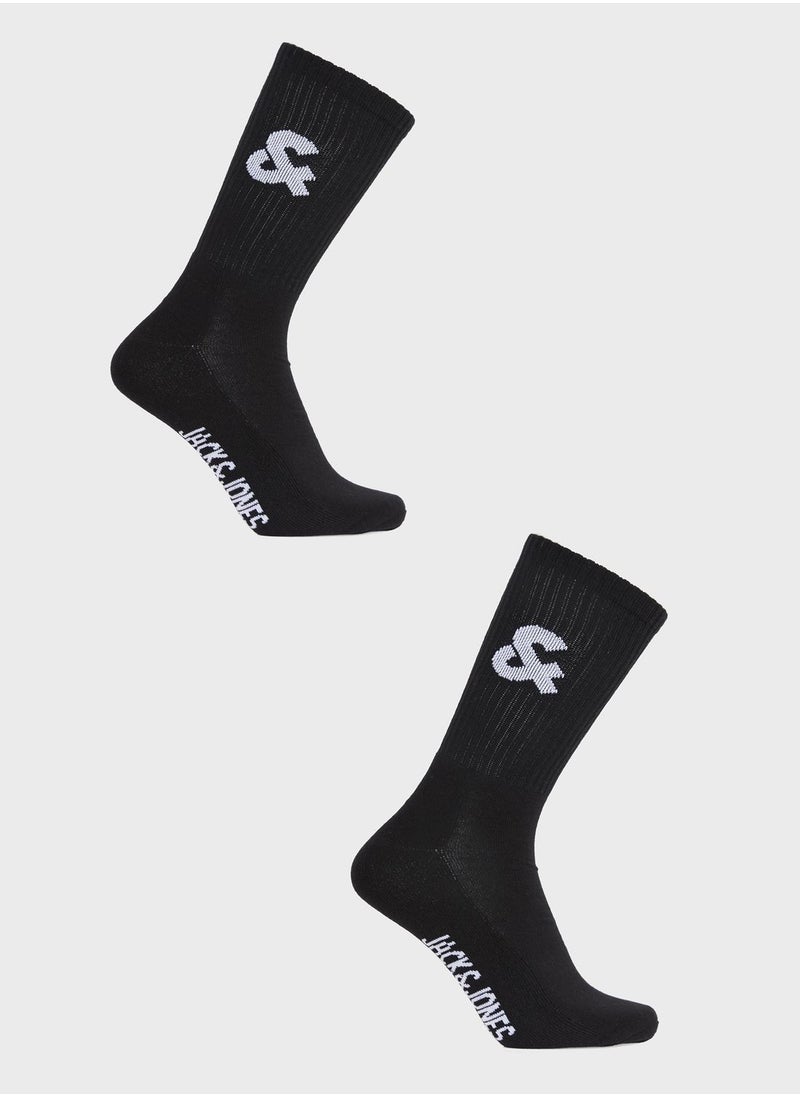 JACK & JONES - 2 Pack Tennis Socks - Image 1