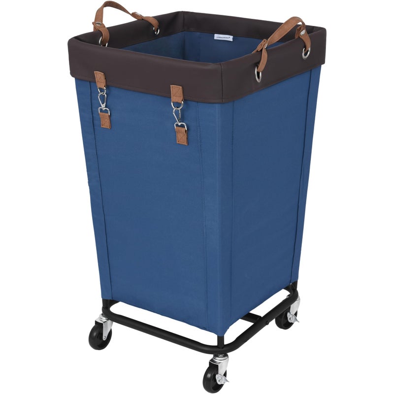 StorageWorks 160L Laundry Basket with Wheels, Large Rolling Hampers for Clothing Organizer, Dirty Clothes Basket for Hotel, Home, Closet, Dorm, Blue - Image 1
