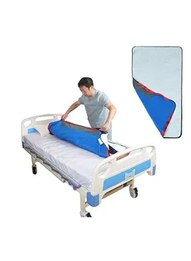 Ehucon Positioning Bed Pad with Handles Hospital Sheets Transfer Board Belts Patient Lift Elderly Assistance Incontinence Mattress Sheets for Turning Lifting Repositioning Washable Underpads - Image 1