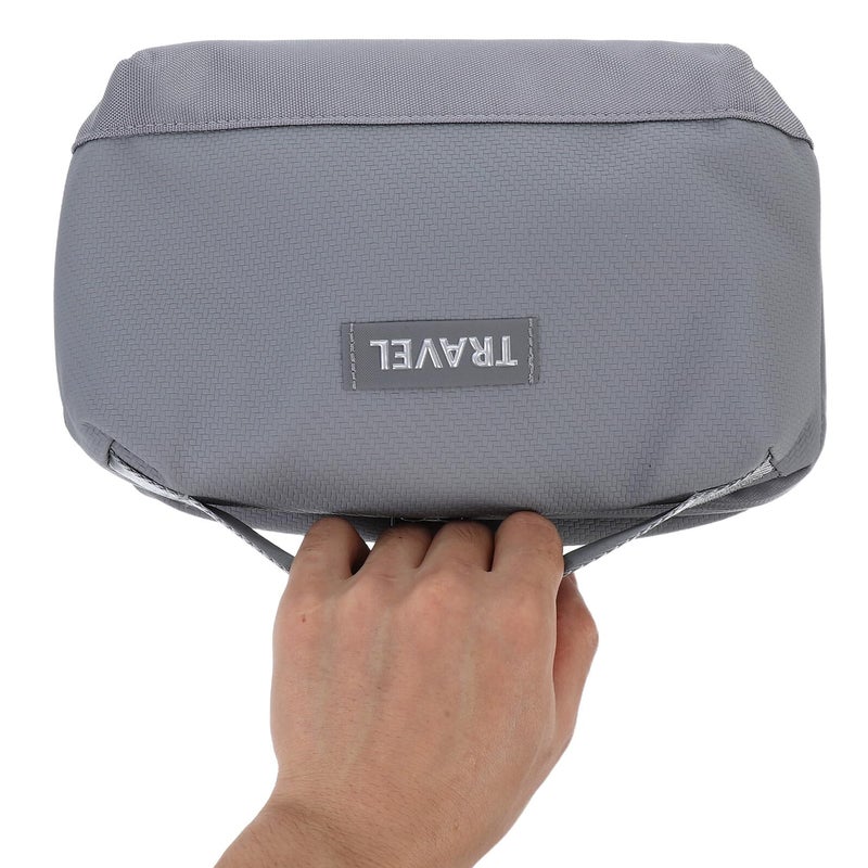 Large Capacity Electronics Organizer Bag With Multiple Compartments Portable Travel Storage Case Grey - Image 5