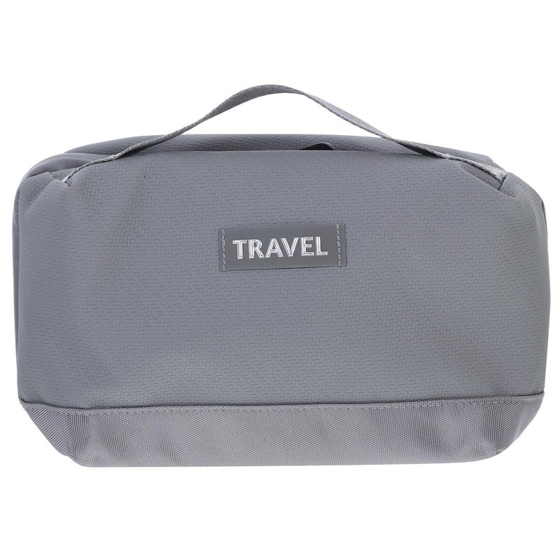 Large Capacity Electronics Organizer Bag With Multiple Compartments Portable Travel Storage Case Grey - Image 2