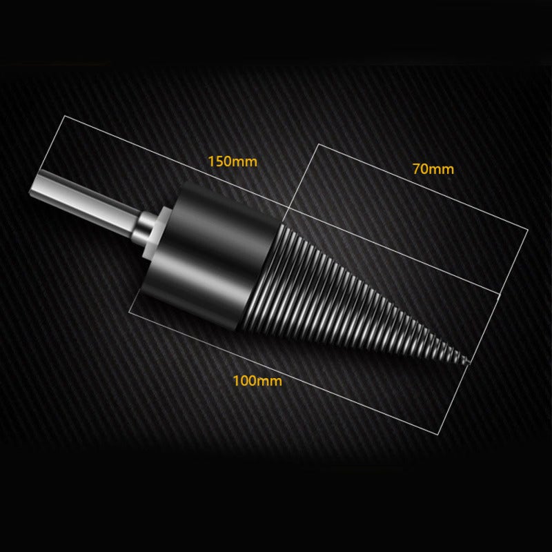 Wood Splitting Bit 50mm Three-In-One Square/Round/Hexagonal Shank High Hardness Wear Resistance - High Toughness Forged Firewood Chop Bit For Firewood Splitting, Home Fire Preparation, Outdoor Camping - Image 4