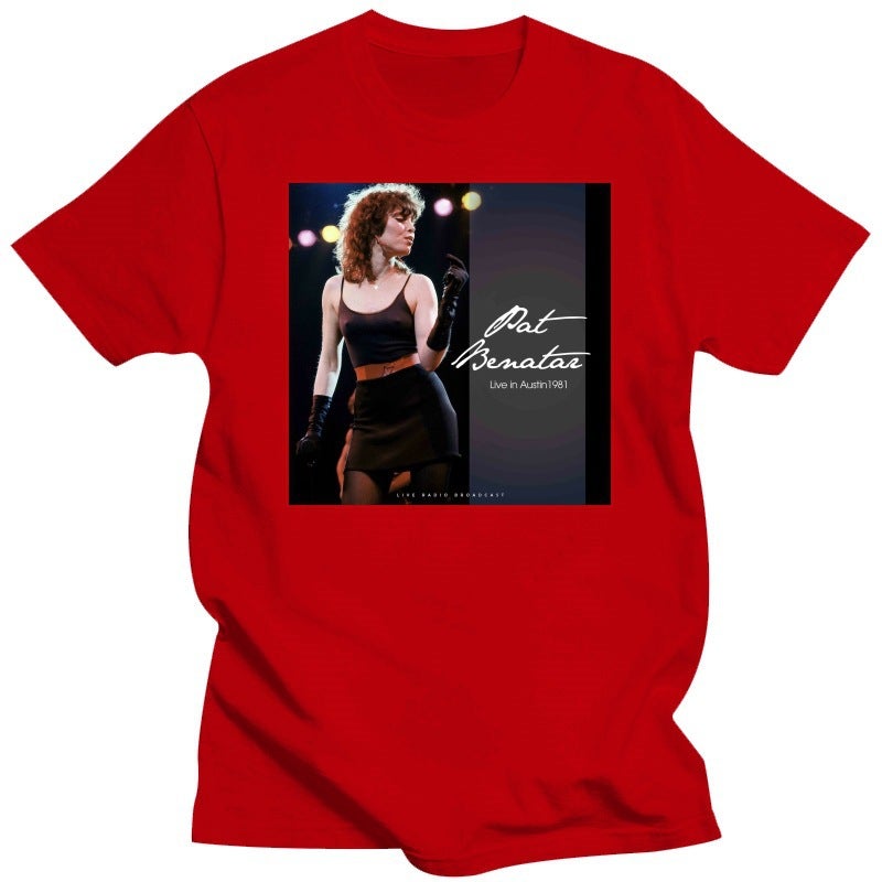Heartbreaker Pat Benatar Print T Shirt Black For Mens - Image 1