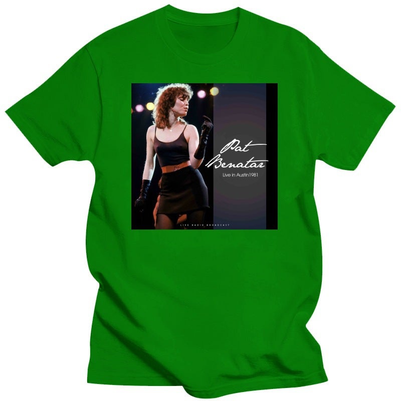 Heartbreaker Pat Benatar Print T Shirt Black For Mens - Image 5