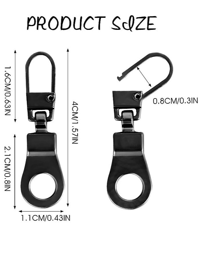 Excefore Zipper Pull Universal Zipper Pull Replacement Kit Removable Zipper Pulls Tab Replacement Zipper Pulls for Jackets Luggage Backpacks Purses Boots Pants Tents (32Pcs 4Colors) - Image 2