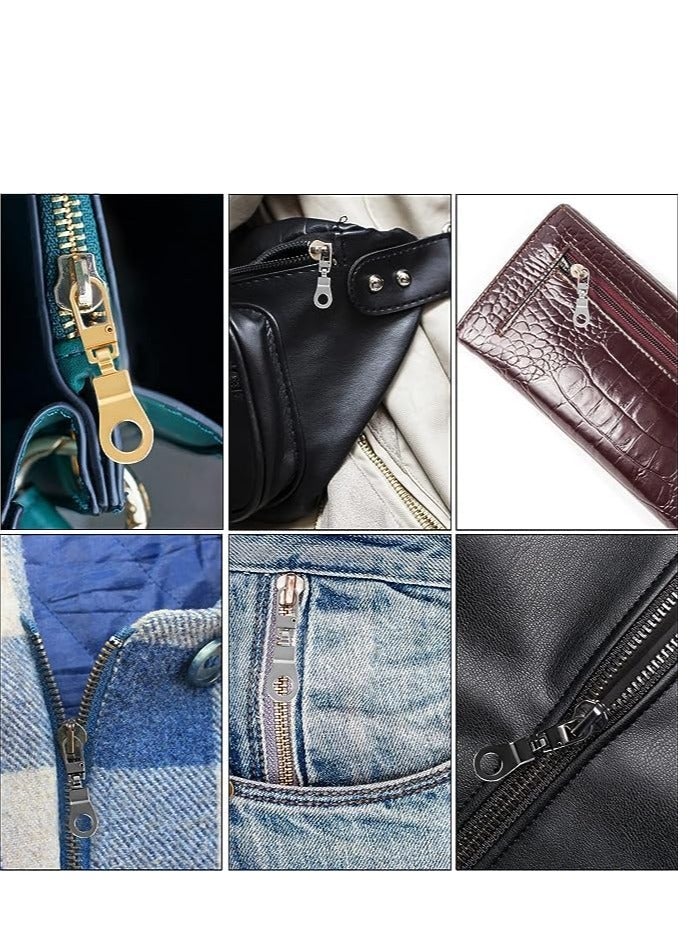 Excefore Zipper Pull Universal Zipper Pull Replacement Kit Removable Zipper Pulls Tab Replacement Zipper Pulls for Jackets Luggage Backpacks Purses Boots Pants Tents (32Pcs 4Colors) - Image 3