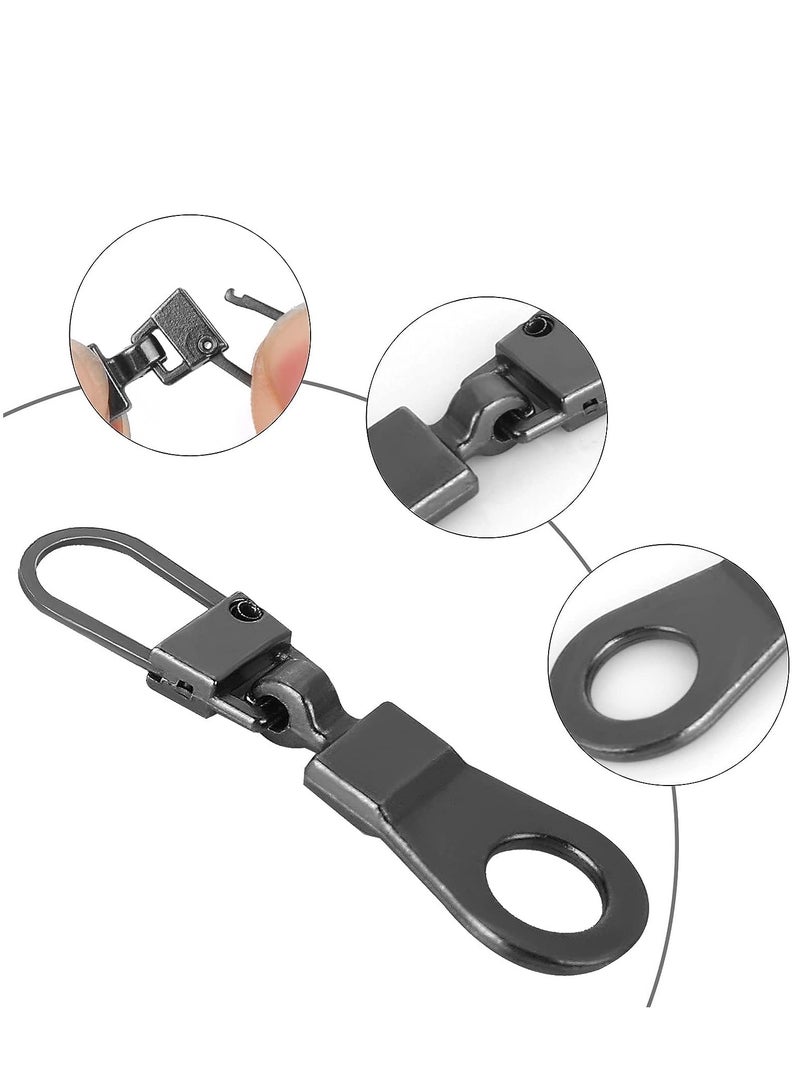 Excefore Zipper Pull Universal Zipper Pull Replacement Kit Removable Zipper Pulls Tab Replacement Zipper Pulls for Jackets Luggage Backpacks Purses Boots Pants Tents (32Pcs 4Colors) - Image 4