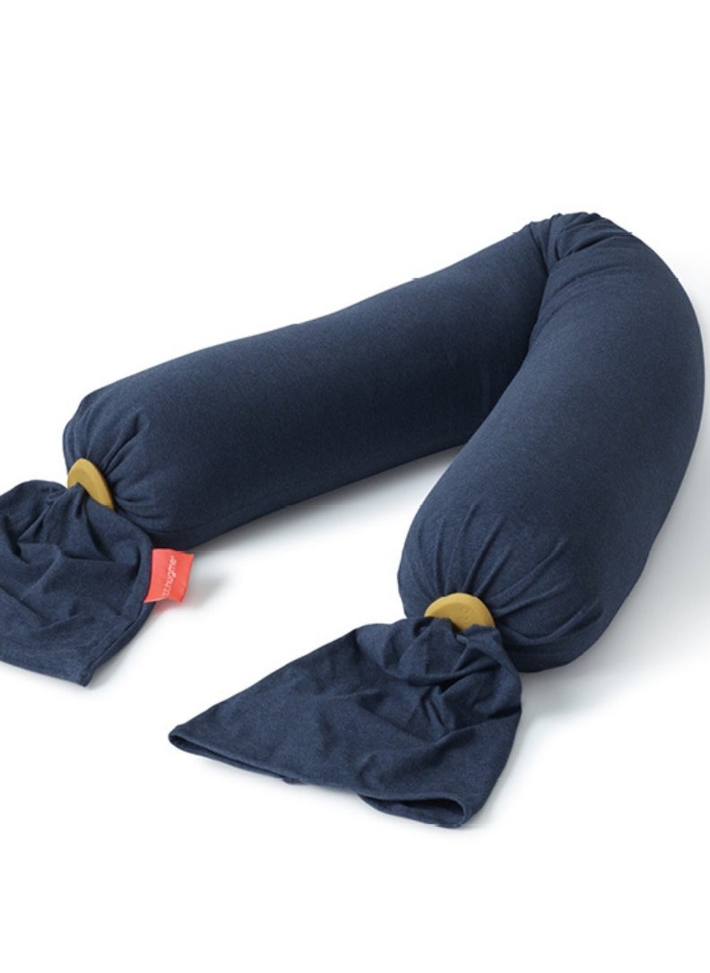 bbhugme Pregnancy Pillow in Midnight Blue Pillow Cover and Harvest Gold Pebbles for Length Adjustment - pzsku/ZEC93BE6C47B287354F21Z/45/_/1715839741/fb2fe918-f750-426d-a0ef-9cca7f1f255b