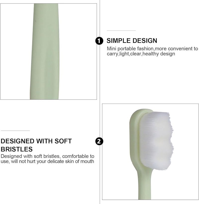 Ultra Soft Bristle Toothbrush Set 8 Pack For Sensitive Teeth And Fragile Gums - Image 4