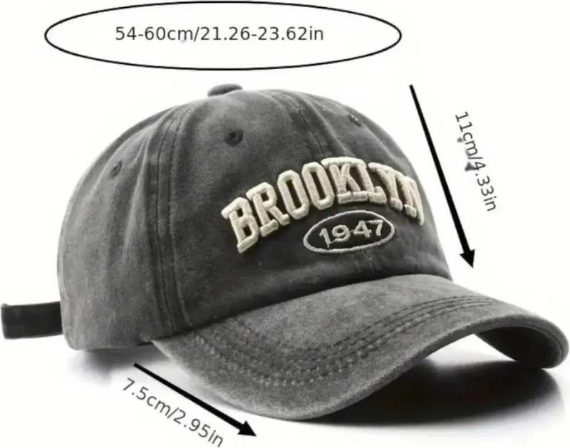 Tezzgelsin Cotton Vintage Embroidered Brooklyn Hat