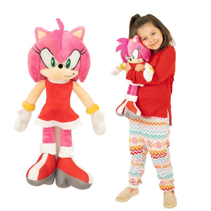 Franco Super Soft Plush Anime Cuddle Pillow Buddy, 1 Count (Pack of 1), Sonic The Hedgehog Amy Rose - Image 1