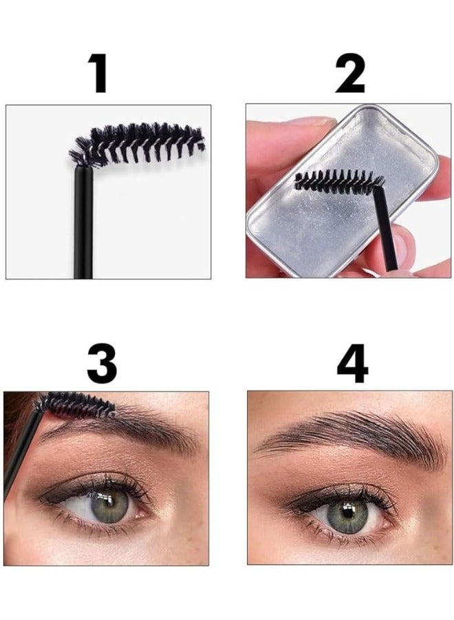 Natural Transparent Eyebrow Gel with Long Lasting 3D Styling Brush (25g) - Image 4